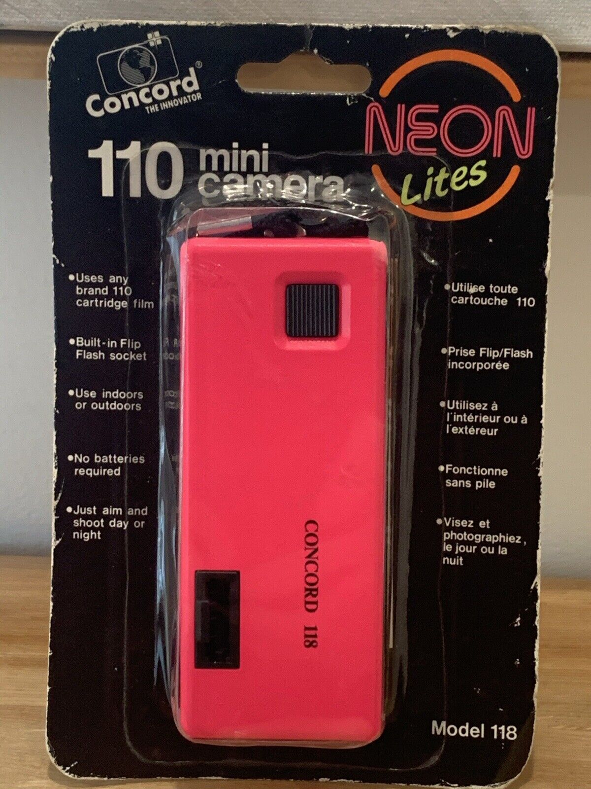 Concord Neon Omaha Mall Selling and selling Lites Camera Hot Pink Mini 118 Film Model 110