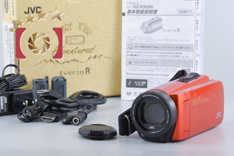 JVCビデオカメラ☆EverioR☆GZ-RX690-Dオレンジ Victor GZ-RX690-D