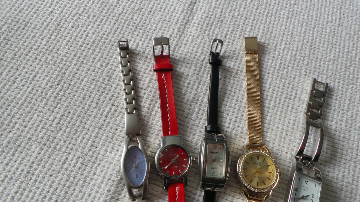 5 NEW LADYS DESIGNER WATCHES ALL ARE NEW UN USED UN WORN NEW