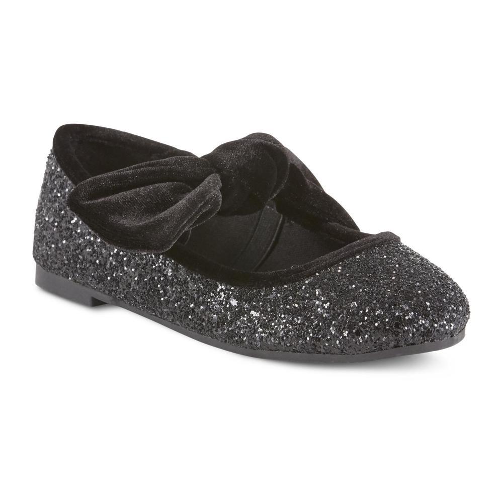 Sparkle Tux Youth Girls' Penelope Black Mary Jane Ballet Flat