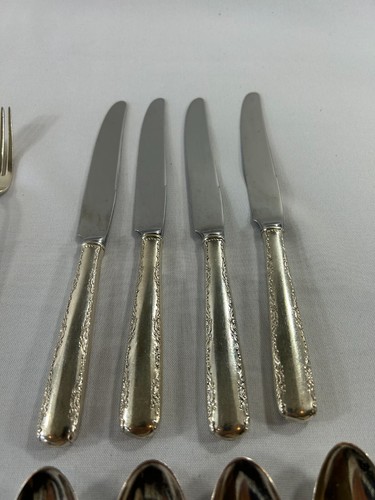 Gorham Camellia Sterling Silver 4 Regular Place Setting-No Monograms-Vintage1941 - Picture 10 of 16
