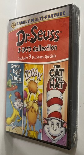 Dr. Seuss (New Sealed 3 Movie DVD Coll)Green Eggs & Ham • Lorax • Cat In The Hat - Picture 6 of 6