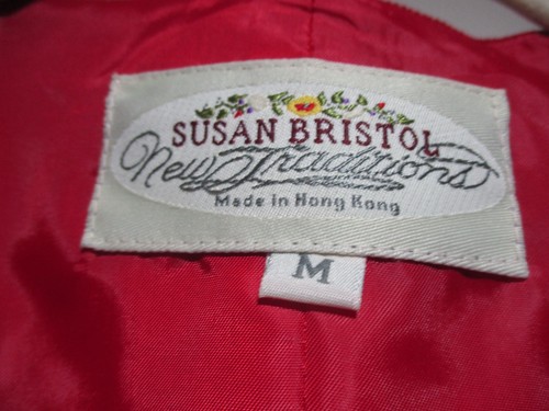 Vintage Christmas Vest Plaid Susan Bristol Traditions SIZE M PRE-OWNED - Picture 3 of 4