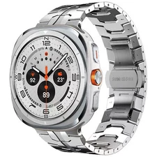 Luxury Titanium Link Bracelet Band Strap for Samsung Galaxy Watch Ultra 47mm