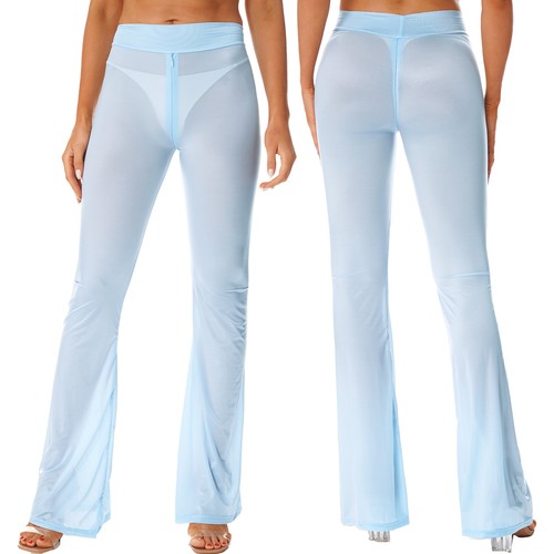 Halbtreine Damen-Yoga-Hose mit ausgestellter Glockenunterseite Hose für Training Club Dance - Bild 8 von 43
