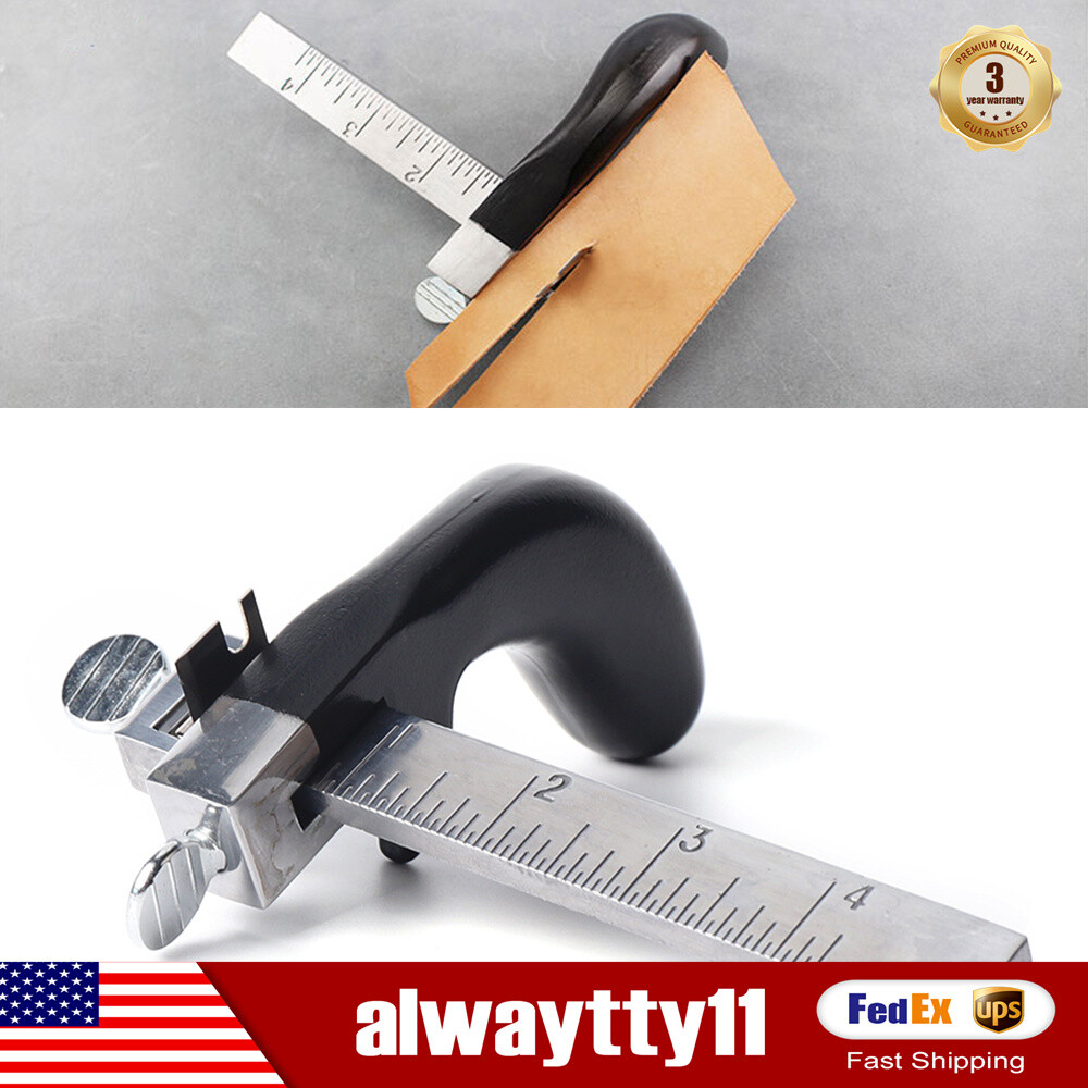 Professional Leather Draw Gauge Tool Strap Cutter Hand Craft Belt Cutting Blade