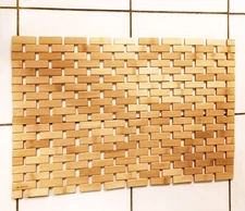 Bamboo Bath or Shower Mat Silicone Grippers - Slipx Solutions