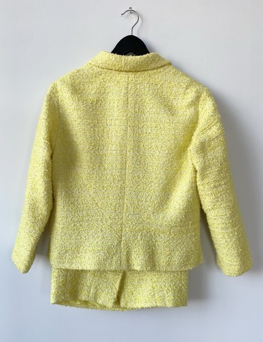 Bright CHANEL Lemon Yellow PASTEL Cruise Resort 2012 Tweed Skirt Suit RUNWAY ! - Picture 19 of 22