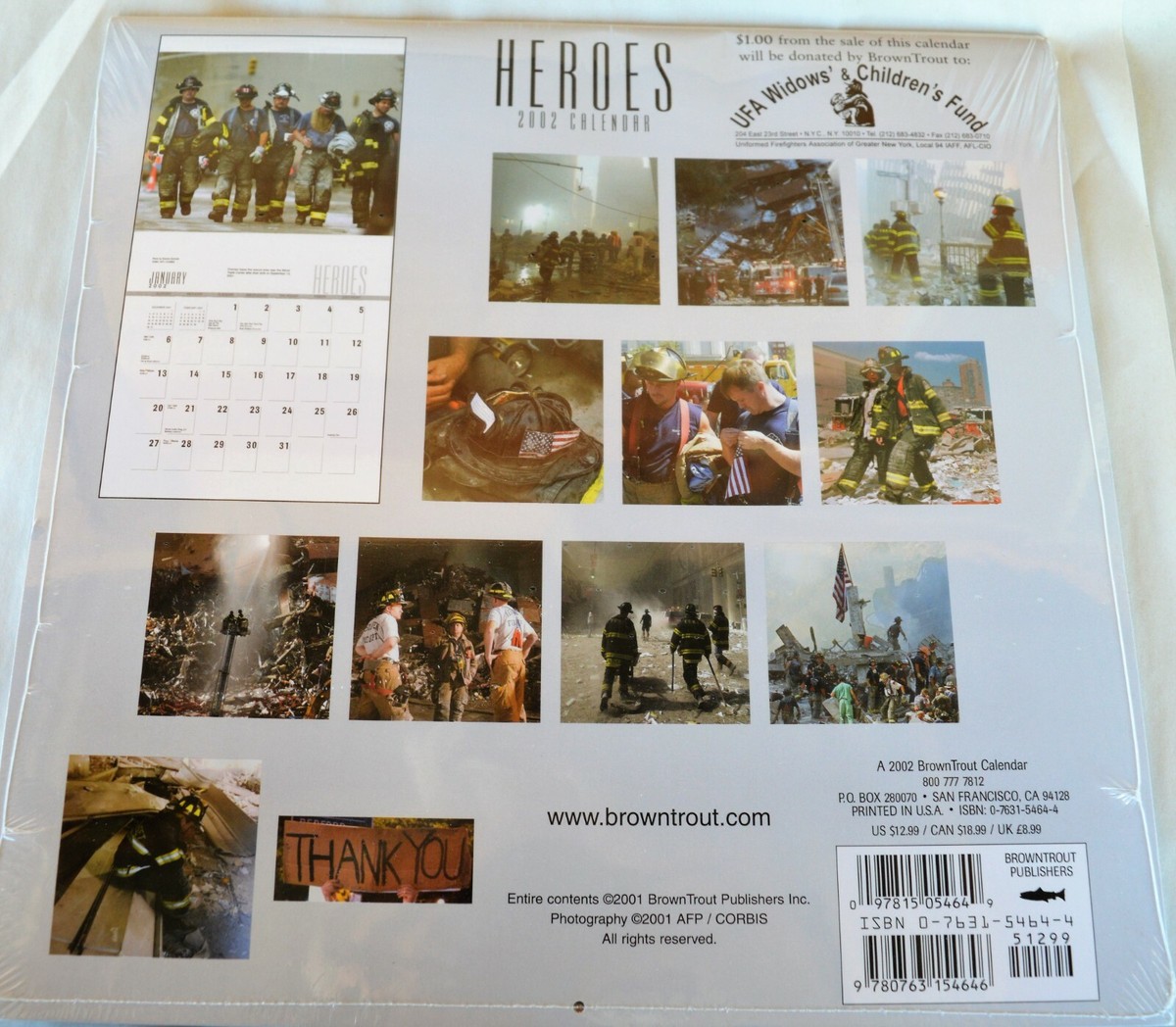 カレンダー　2002  HEROES カレンダー2002 HEROES
