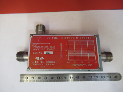 NARDA DIRECTIONAL COUPLER EMI TESTING RF MICROWAVE FREQUENCY GHz AS IS #8Z-A-04