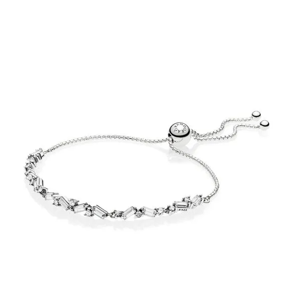 Pandora Glacial Beauty Sliding Bracelet 6.9 Inches with Full Packaging
