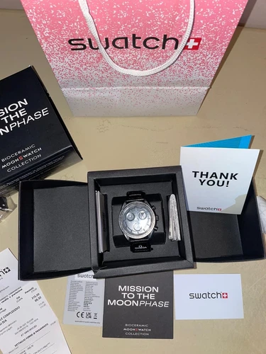 OMEGA x SWATCH BIOCERAMIC MISSION TO THE MOONPHASE - NEW MOON LIMITED EDITION