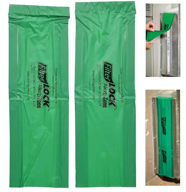 FilterLock for HVAC FiltersH 25"xW 4.75"xD 0.125"Seal Air/ Furnace
