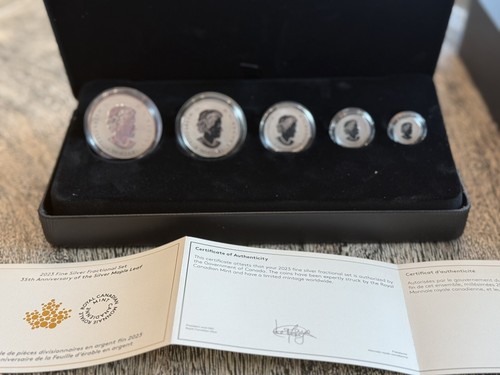 1988-2023 35th Anniversary Silver Maple Leaf - Canadian fractional Proof Set!🔥 - Picture 3 of 4