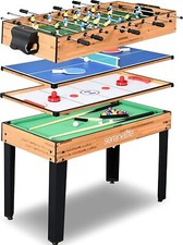 SereneLife SLMTGTBL41 4-In-1 Multi-Game Table