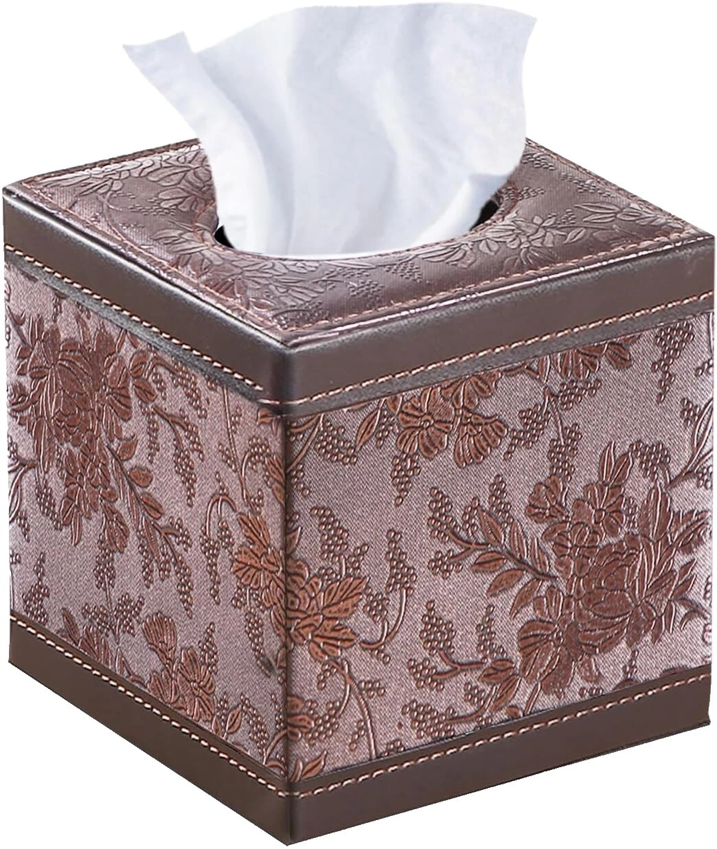 Cubiertas de Madera Marrón caja de pañuelos