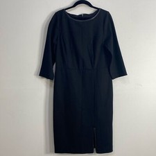 Talbots 6P Little Black Dress Ponte knit Quiet Luxury NWT