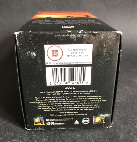 Planet Of The Apes Collection 3 VHS Box Set 60s/70s Roddy McDowall 1 Tape Sealed - 第 6/20 張圖片