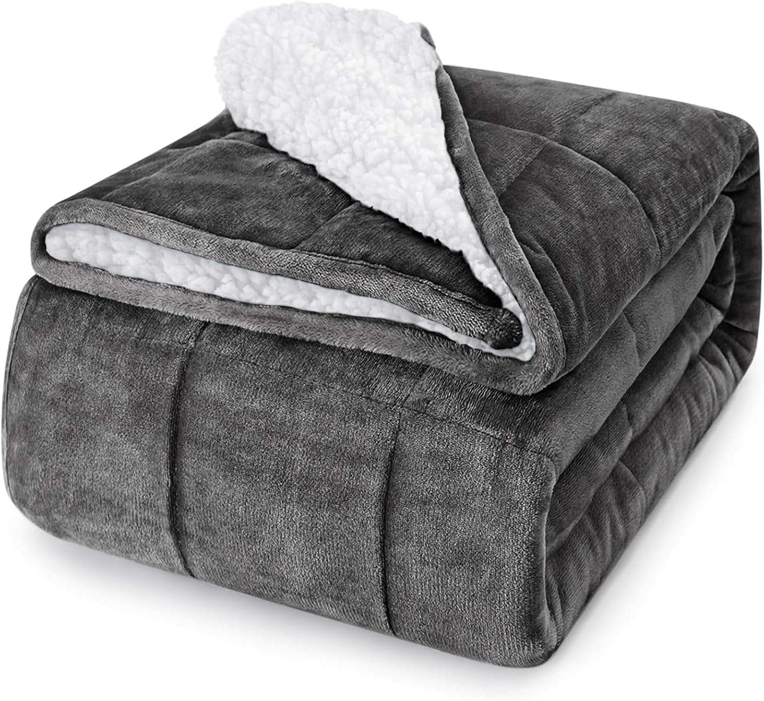 Sherpa Weighted Blanket Queen Size - 48