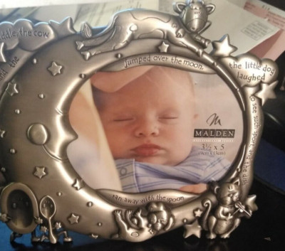 Malden International Designs Infant Picture Frame for 3 1/2 x 5 Photo