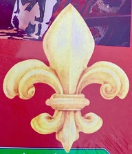 WALLIES: Large Gold Fleur-di-Lis Wall & Project Stickers NEW ORLEANS NOLA 12054