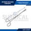 Piercing Clamps ODM Straight Hemostat Sponge Clamp - Body Piercing &amp; Medical Forceps (Silver) Sterile Forceps