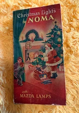 NOMA Christmas Lights, Great Illustrations || Mazda Lamps No. 3010 Red Bead