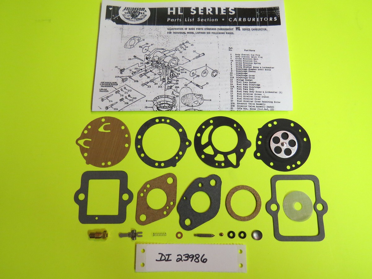 Tillotson Carburetor Repair Parts - Chain Saw - MFG Supply