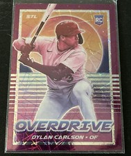 2021 Panini Chronicles Overdrive Purple Velocity #21 DYLAN CARLSON Rookie RC