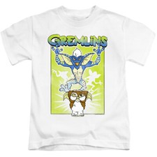 Gremlins Boys T-Shirt Scared Gizmo White Tee