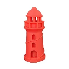 Decorative Resin Red Lighthouse Night Light Cover Card Stand Display Cute Gift