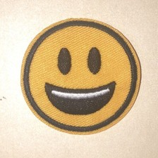 Smiley Face 2 Emoji Iron On Patch 2  
