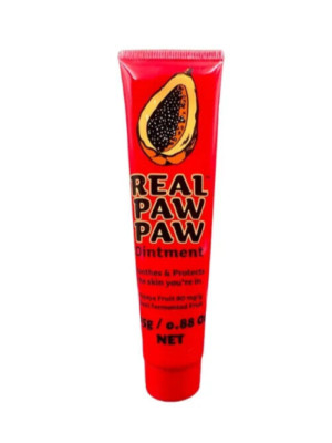 1x Real Paw Paw Ointment  25g - Papaw Lip Protector Moisturising Skin Cream 
