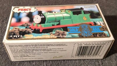 Thomas The Tank Engine  PERCY  Gold Rail ERTL Train Shining Time Station NEW!