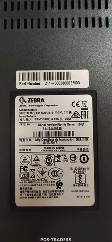 Zebra ZXP Series 1 ID Card Printer Single Side USB Network 1395 PRINTS - C - Bild 5 von 5