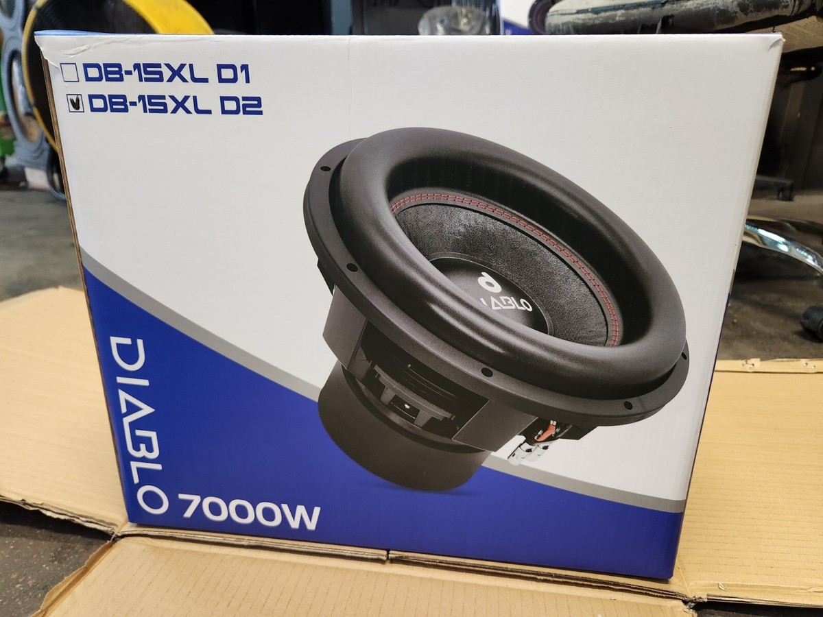 Diablo Audio DB-15XL dual voice coil competition subwoofer D2 ohm
