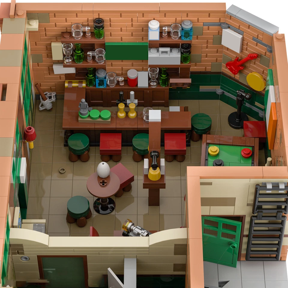 MOC: Modular Pub The Worst Bar with Interior Building Toys Set 2541 Pieces - Image 4 of 4
