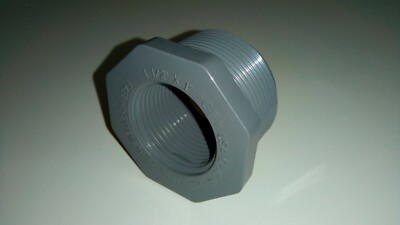 REDUCER BUSHING 1-1/2'' MNPT x 1'' FNPT CPVC GF PIPING SYSTEMS 9839-211