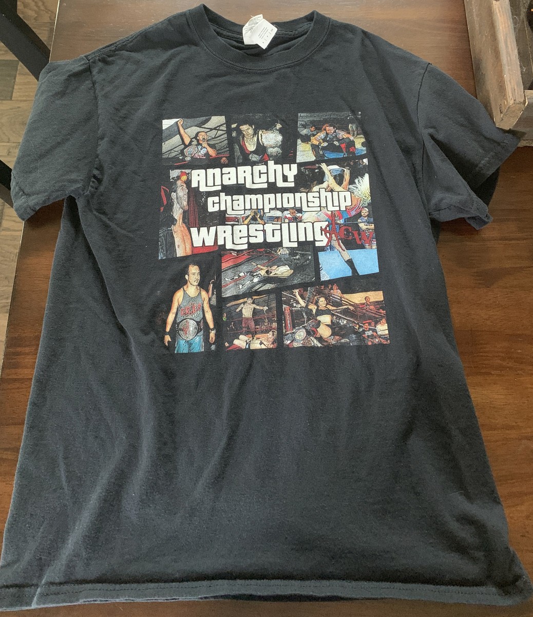 anarchy championship wrestling black tshirt ACW Adult S/Youth L | eBay