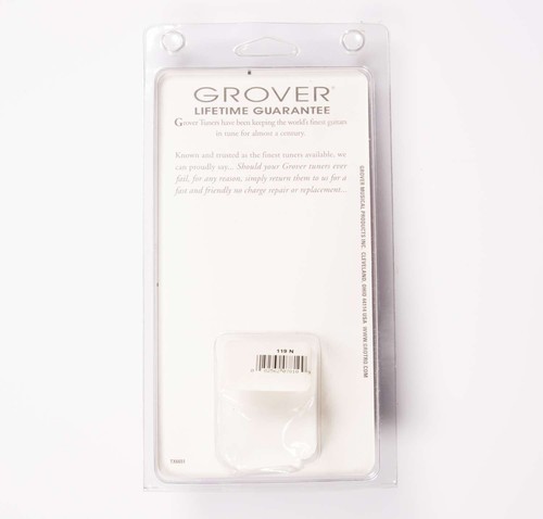 Grover Geared Banjo Pegs, Set of 4 Nickel, Metal buttons 119N - Picture 2 of 3