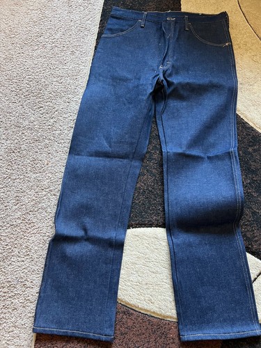 Vintage Rustler Denim Jeans Men's size 36x32 100% Cotton Regula Fit Made in USA - Picture 5 of 12