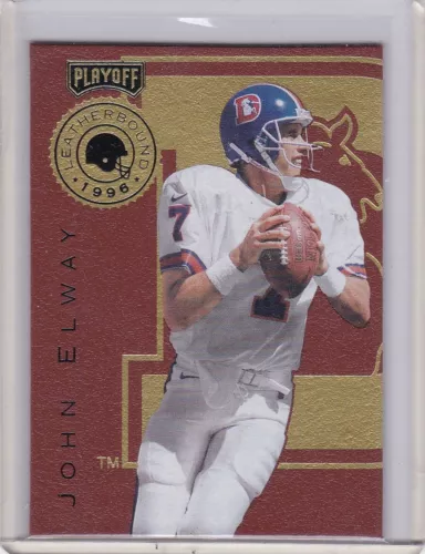 John Elway 1996 Playoff Leatherbound Buyback #2 2001 Playoff Honors Honor Roll