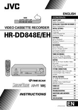 JVC HR-DD848E HR-DD848EH VCR Owners Instruction Manual Reprint