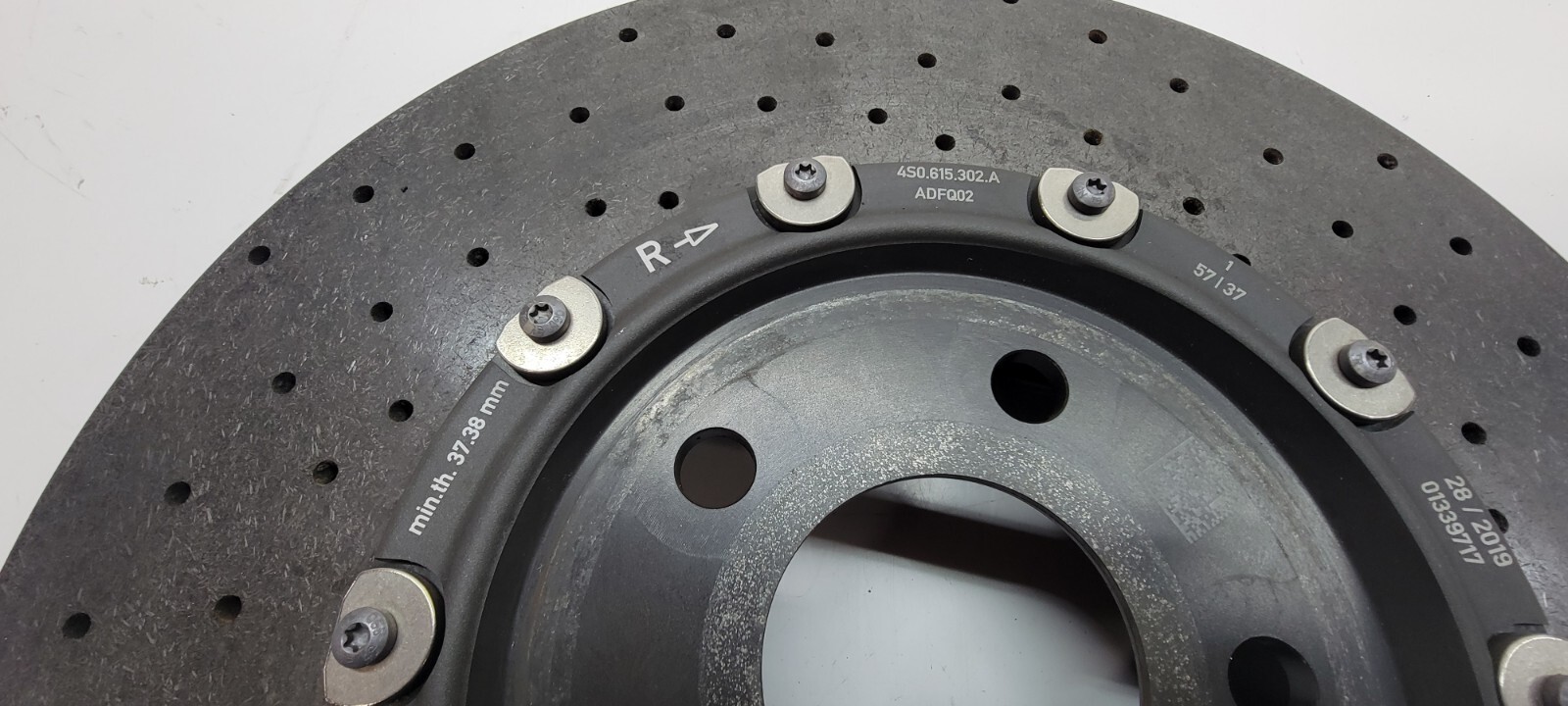 LAMBORGHINI HURACAN LP610 EVO CERAMIC FRONT RIGHT BRAKE DISC OEM 4S0615302A