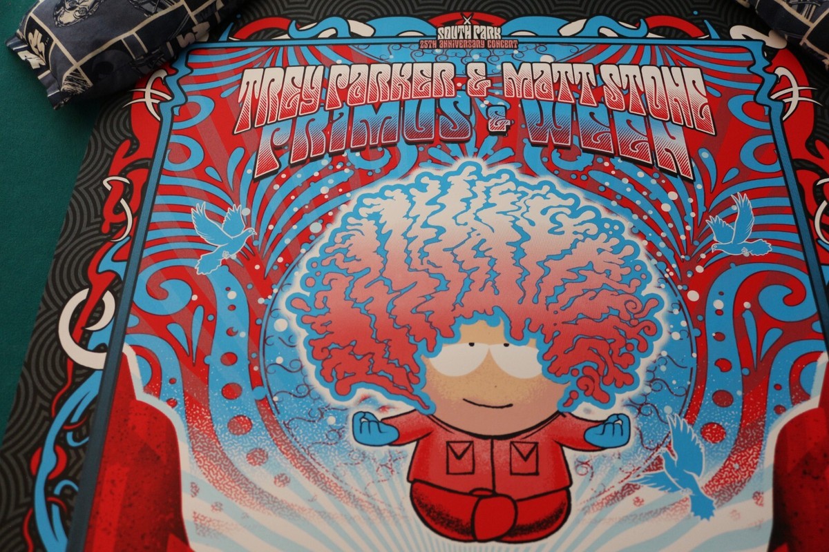 South Park Red Rocks 25th Zen Kyle Zoltron Signed Aug 9 Primus