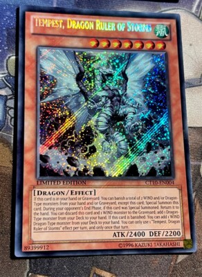 Yugioh Tempest Dragon Ruler of Storms CT10-EN004 Misprint (NAME SHIFT ERROR)