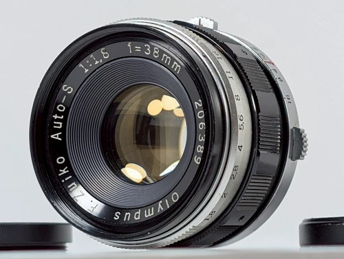 [Exc+5] Olympus F.Zuiko Auto-S 38mm f/1.8 MF Lens for Pen F FT FV from JAPAN