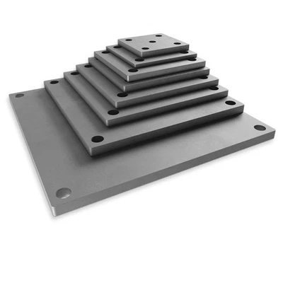 SOTOOLS Ankerplatte Kopfplatte Stahl 5-Loch eckig Fußplatte Schweißplatte