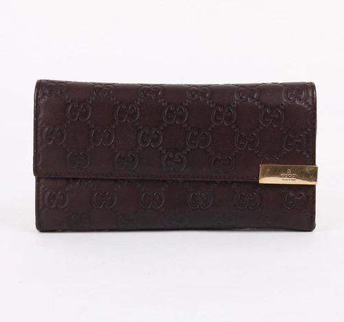 Portefeuille femme Gucci GG Supreme marron foncé 291099 29942137