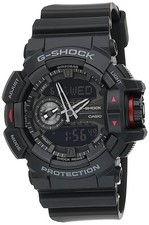 CASIO G SHOCK GA 400 1B Black Red G SHOCK Wristwatch Men's from Japan